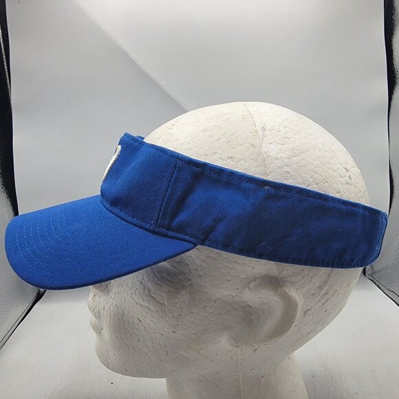 Asics Adults Blue Visor Hat One Size Fits Most Golf Adjustable Casual Outdoors - Picture 2 of 8